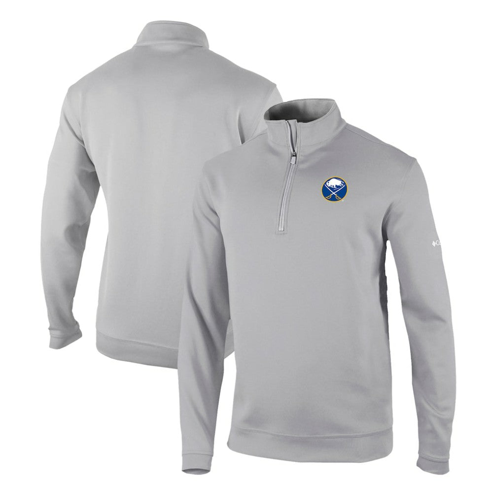 NHL Buffalo Sabres Columbia Omni-Wick Wickhams Hills Half-Zip Pullover Top - Gray