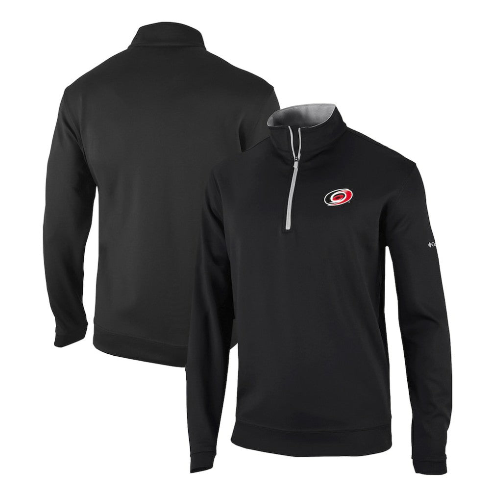 NHL Carolina Hurricanes Columbia Omni-Wick Wickhams Hills Half-Zip Pullover Top - Black