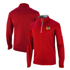 NHL Chicago Blackhawks Columbia Omni-Wick Wickhams Hills Half-Zip Pullover Top - Red