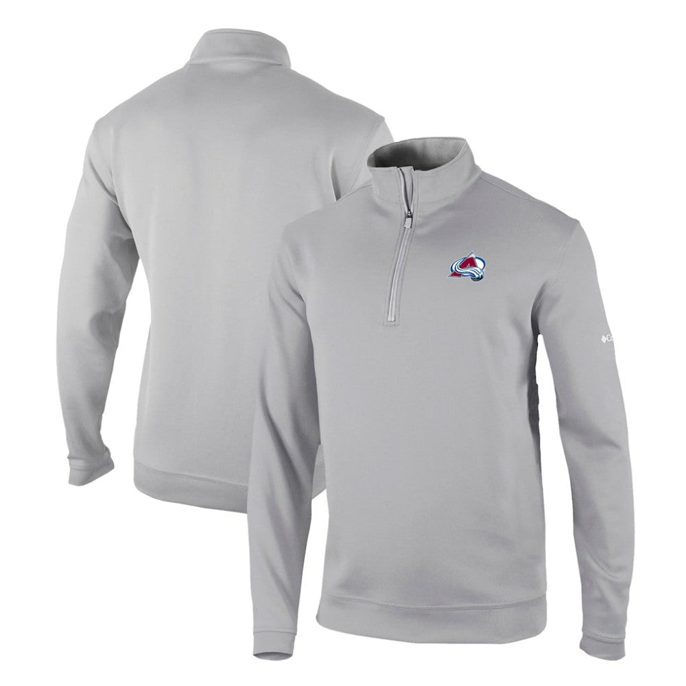 NHL Colorado Avalanche Columbia Omni-Wick Wickhams Hills Half-Zip Pullover Top - Gray