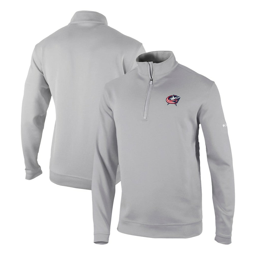 NHL Columbus Blue Jackets Columbia Omni-Wick Wickhams Hills Half-Zip Pullover Top - Gray