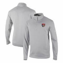 NHL Florida Panthers Columbia Omni-Wick Wickhams Hills Half-Zip Pullover Top - Gray