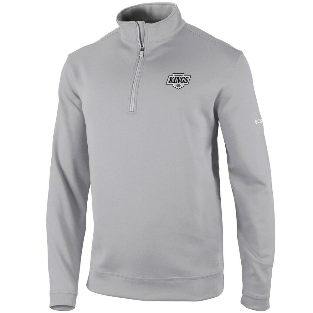 NHL Los Angeles Kings Columbia Omni-Wick Wickhams Hills Half-Zip Pullover Top - Gray