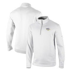 NHL Nashville Predators Columbia Omni-Wick Wickhams Hills Half-Zip Pullover Top - White