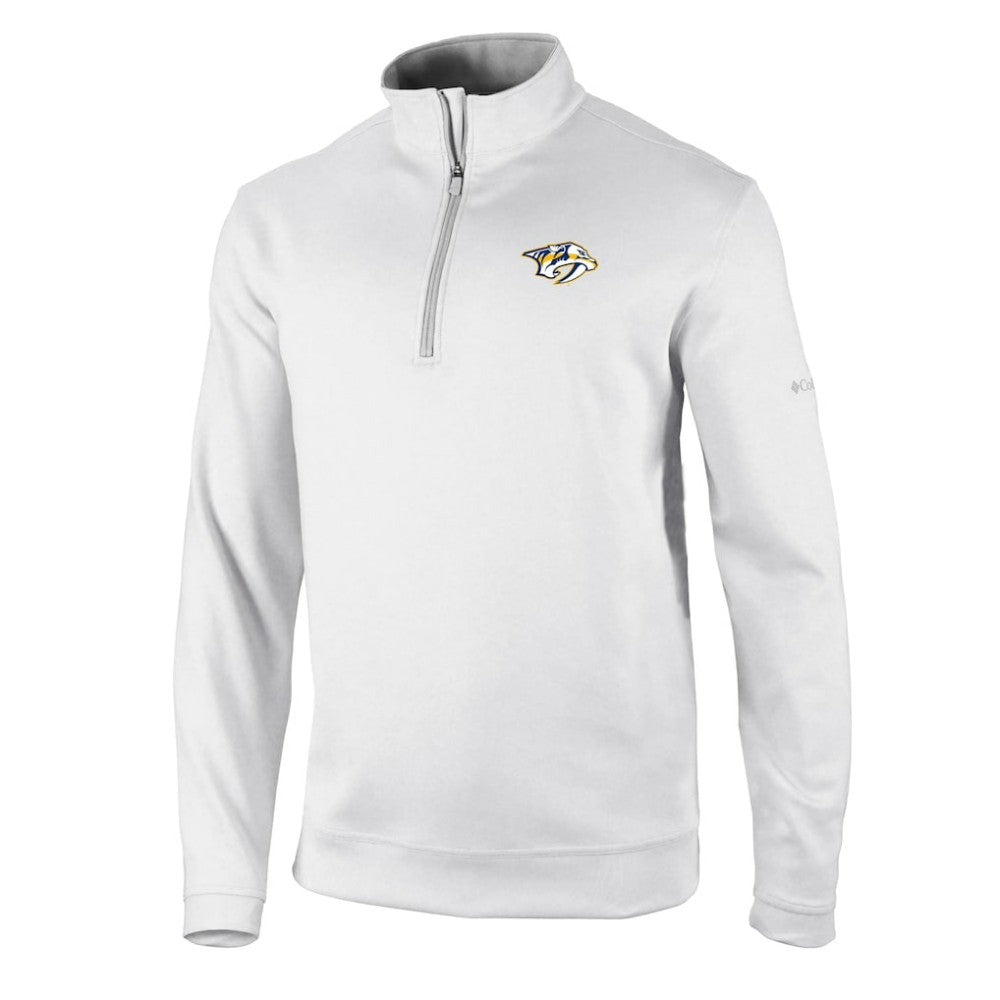 NHL Nashville Predators Columbia Omni-Wick Wickhams Hills Half-Zip Pullover Top - White