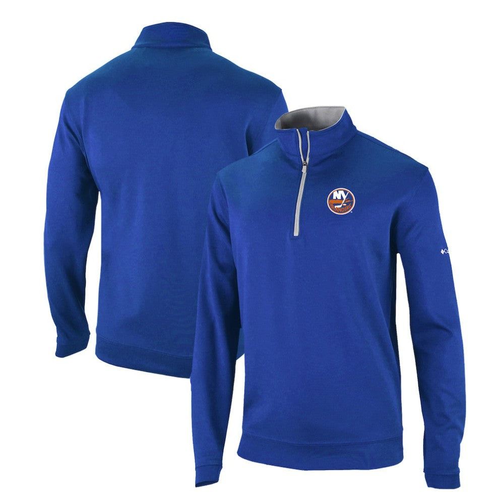 NHL New York Islanders Columbia Omni-Wick Wickhams Hills Half-Zip Pullover Top - Royal