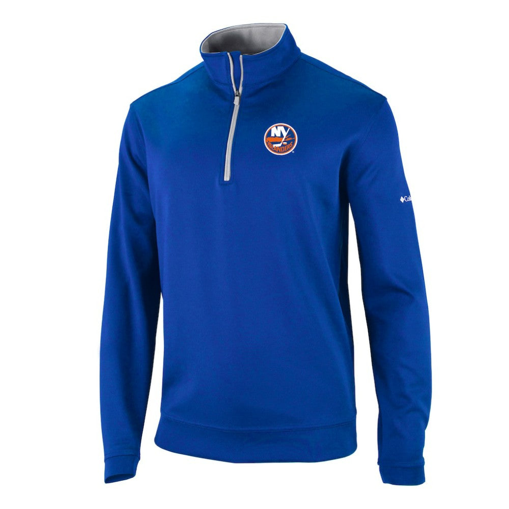 NHL New York Islanders Columbia Omni-Wick Wickhams Hills Half-Zip Pullover Top - Royal