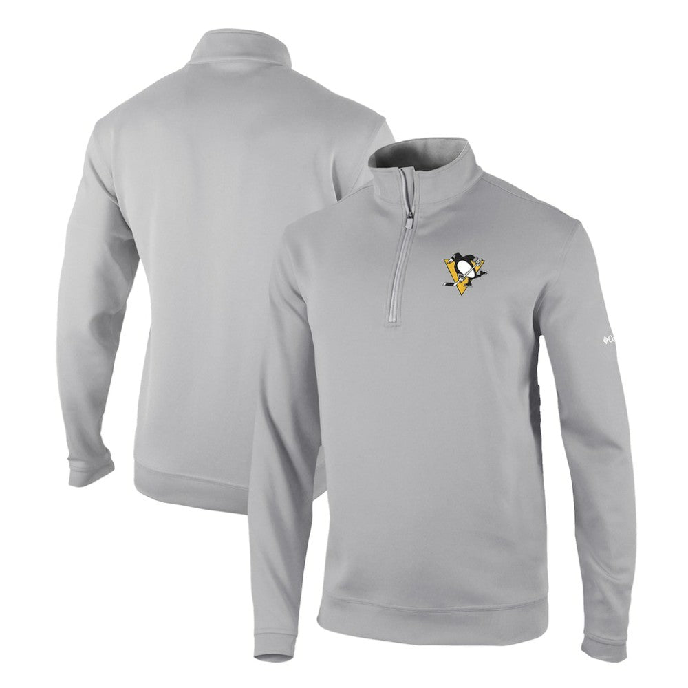 NHL Pittsburgh Penguins Columbia Omni-Wick Wickhams Hills Half-Zip Pullover Top - Gray