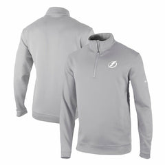 NHL Tampa Bay Lightning Columbia Omni-Wick Wickhams Hills Half-Zip Pullover Top - Gray