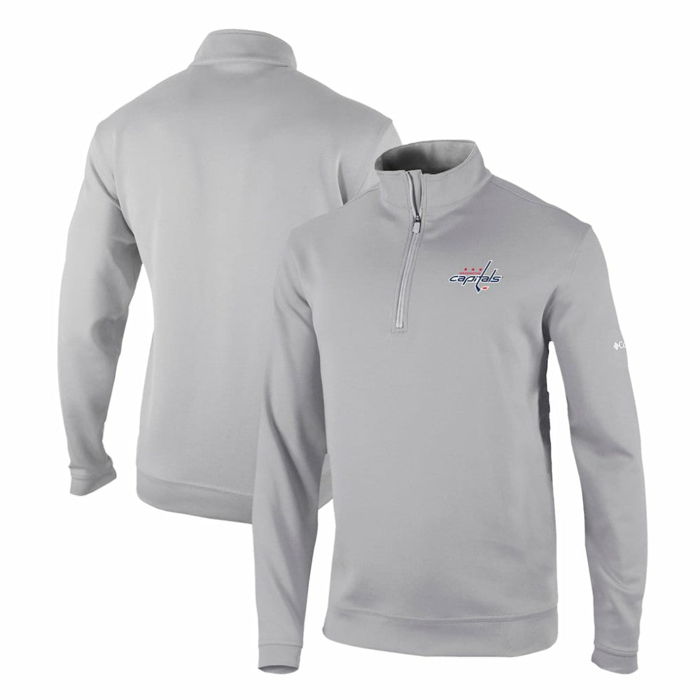 NHL Washington Capitals Columbia Omni-Wick Wickhams Hills Half-Zip Pullover Top - Gray