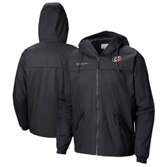 NHL Carolina Hurricanes Columbia Oroville Creek Lightweight Full-Zip Windbreaker Jacket - Black