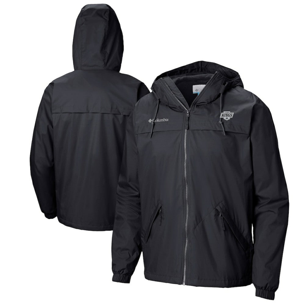 NHL Los Angeles Kings Columbia Oroville Creek Lightweight Full-Zip Windbreaker Jacket - Black