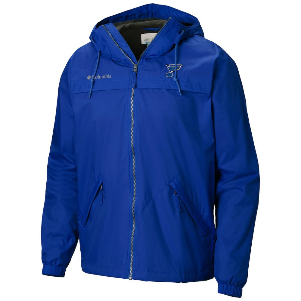 NHL St. Louis Blues Columbia Oroville Creek Lightweight Full-Zip Windbreaker Jacket - Blue