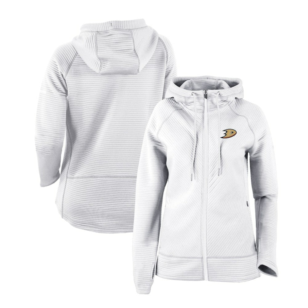 NHL Anaheim Ducks Columbia Women's Omni-Wick Pack It Up Full-Zip Jacket - White