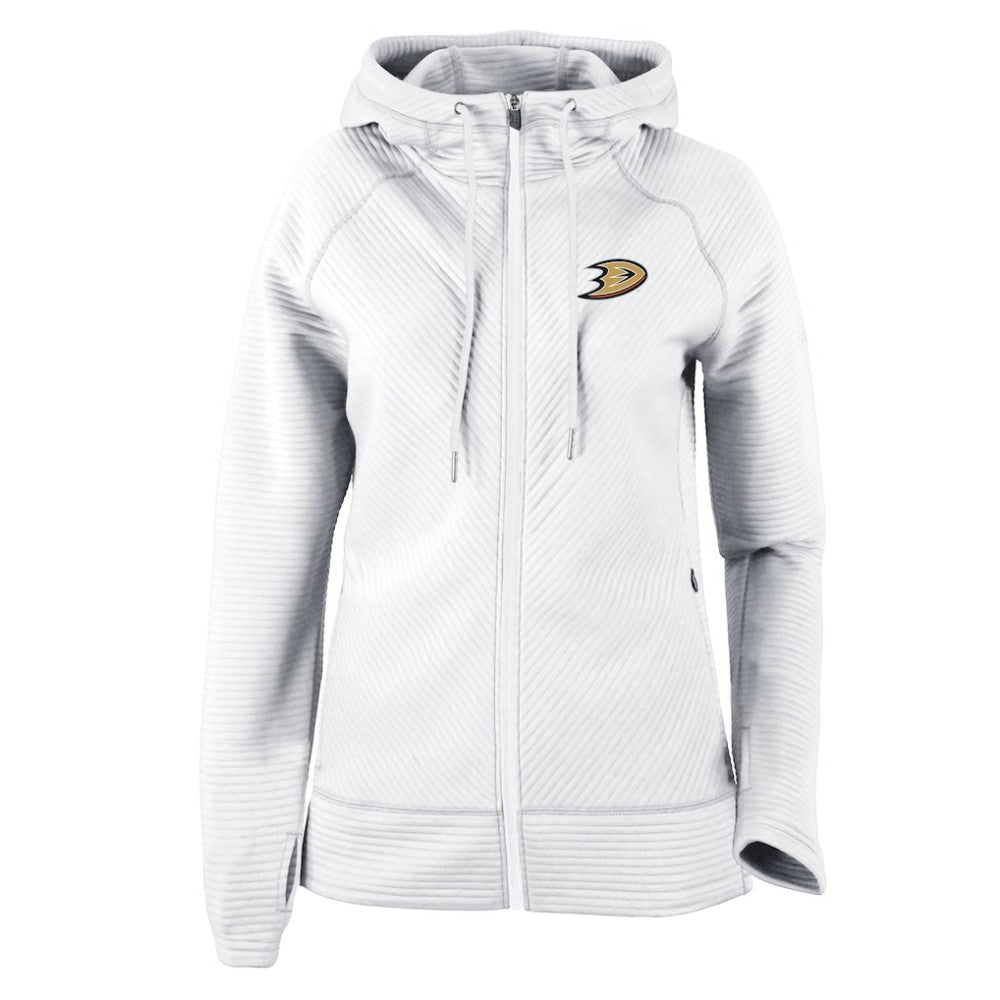 NHL Anaheim Ducks Columbia Women's Omni-Wick Pack It Up Full-Zip Jacket - White