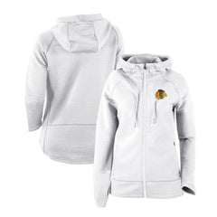 NHL Chicago Blackhawks Columbia Women's Omni-Wick Pack It Up Full-Zip Jacket - White
