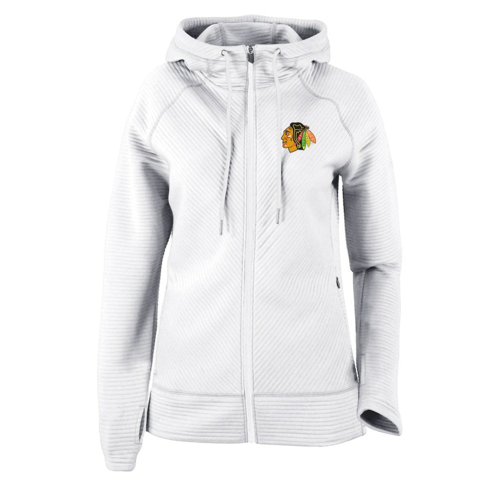 NHL Chicago Blackhawks Columbia Women's Omni-Wick Pack It Up Full-Zip Jacket - White