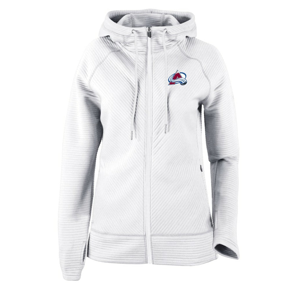 NHL Colorado Avalanche Columbia Women's Omni-Wick Pack It Up Full-Zip Jacket - White