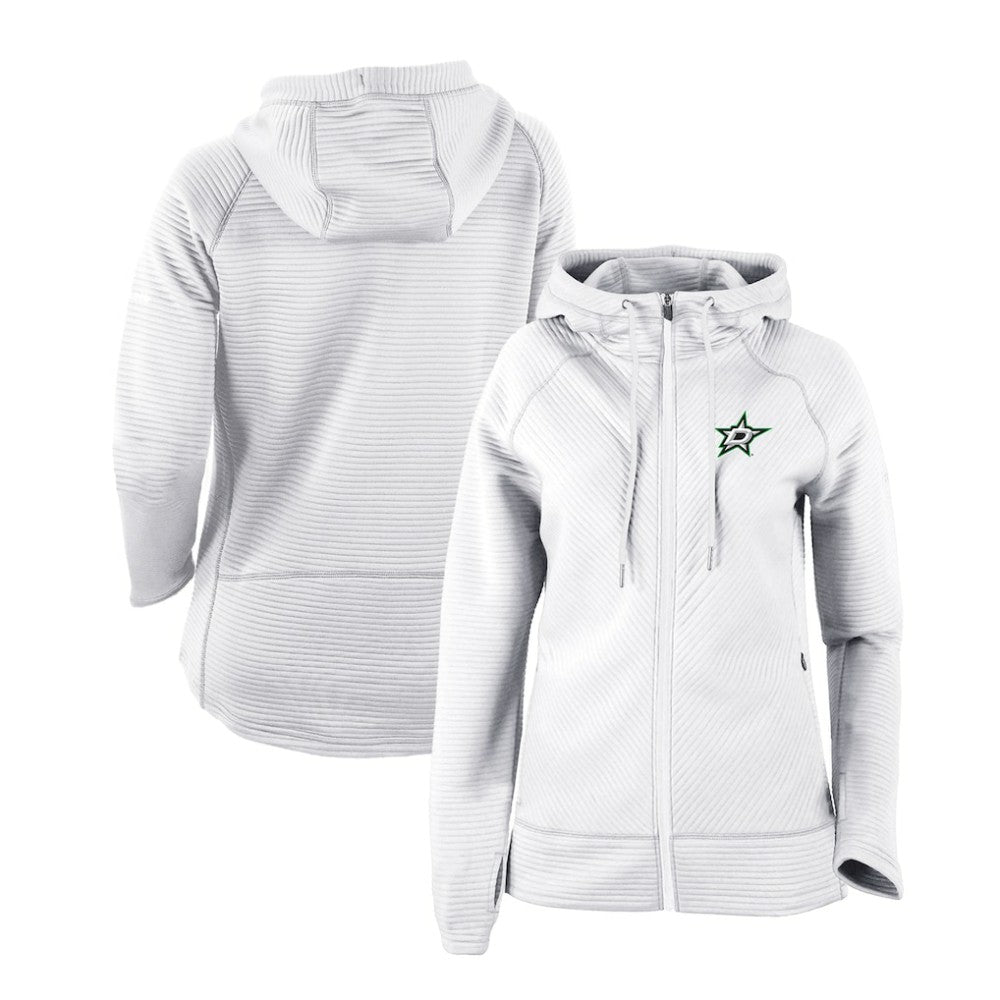 NHL Dallas Stars Columbia Women's Omni-Wick Pack It Up Full-Zip Jacket - White