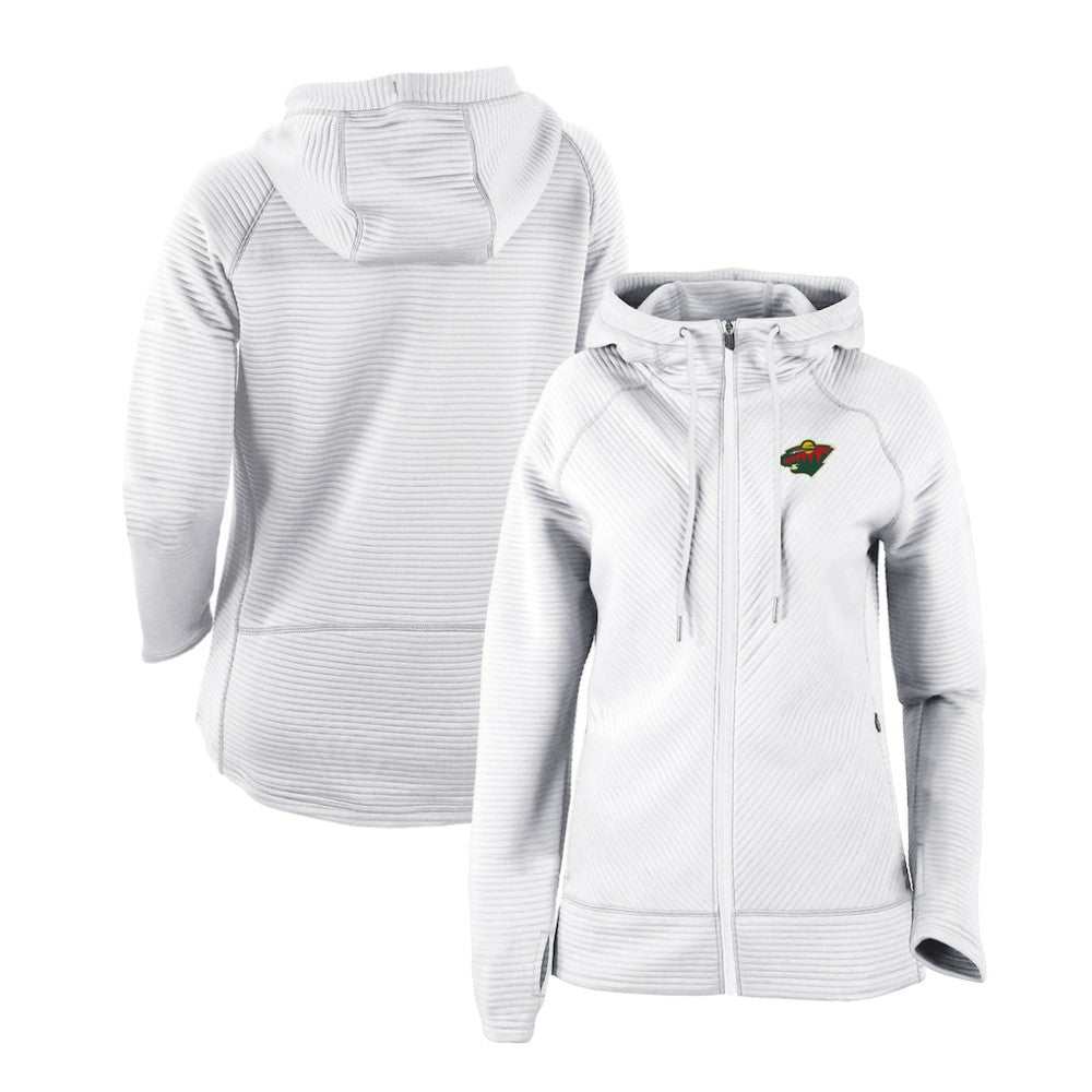 NHL Minnesota Wild Columbia Women's Omni-Wick Pack It Up Full-Zip Jacket - White