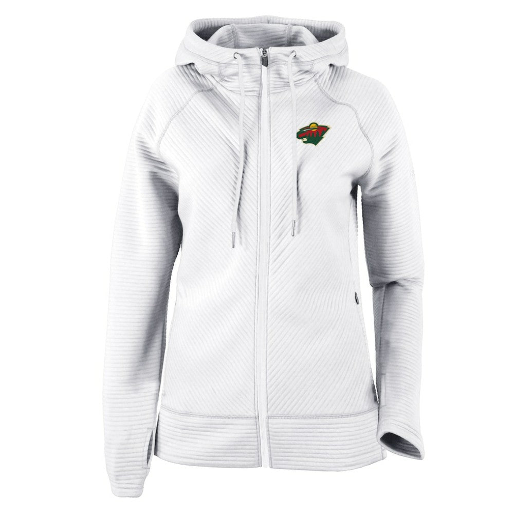 NHL Minnesota Wild Columbia Women's Omni-Wick Pack It Up Full-Zip Jacket - White