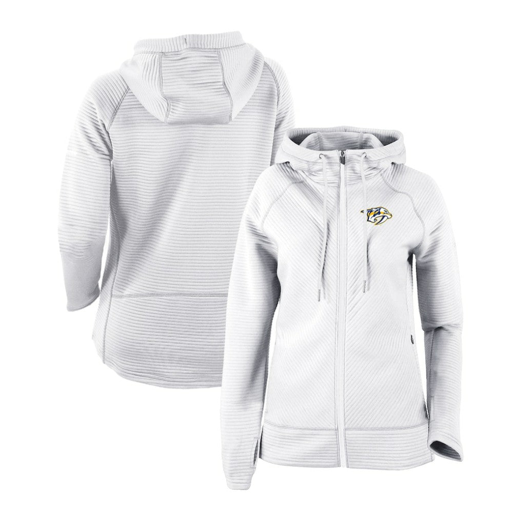 NHL Nashville Predators Columbia Women's Omni-Wick Pack It Up Full-Zip Jacket - White