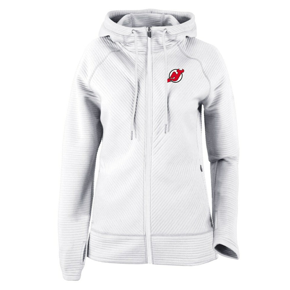 NHL New Jersey Devils Columbia Women's Omni-Wick Pack It Up Full-Zip Jacket - White