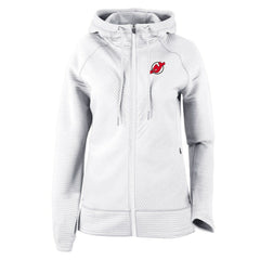 NHL New Jersey Devils Columbia Women's Omni-Wick Pack It Up Full-Zip Jacket - White