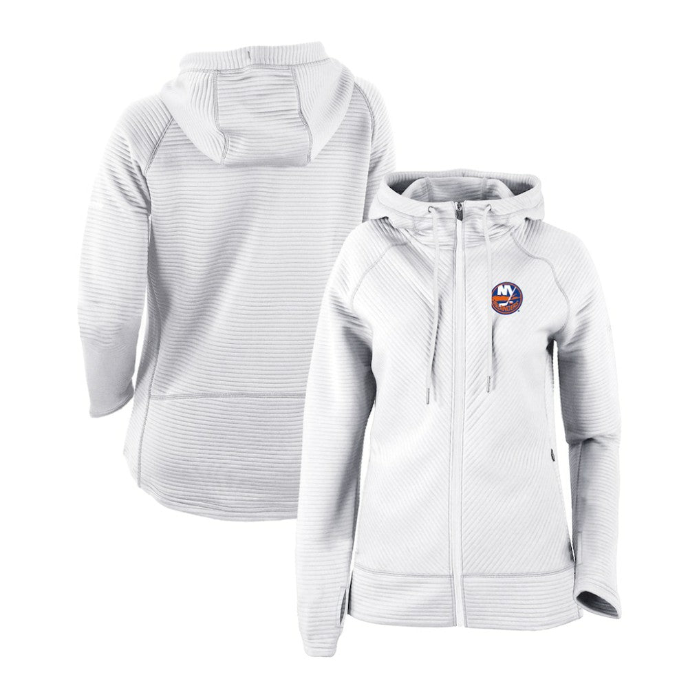 NHL New York Islanders Columbia Women's Omni-Wick Pack It Up Full-Zip Jacket - White
