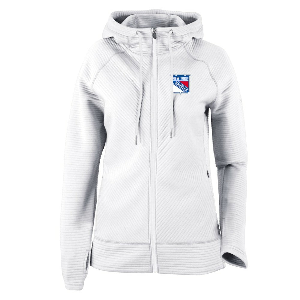 NHL New York Rangers Columbia Women's Omni-Wick Pack It Up Full-Zip Jacket - White