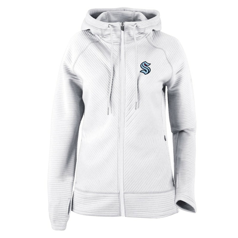 NHL Seattle Kraken Columbia Women's Omni-Wick Pack It Up Full-Zip Jacket - White