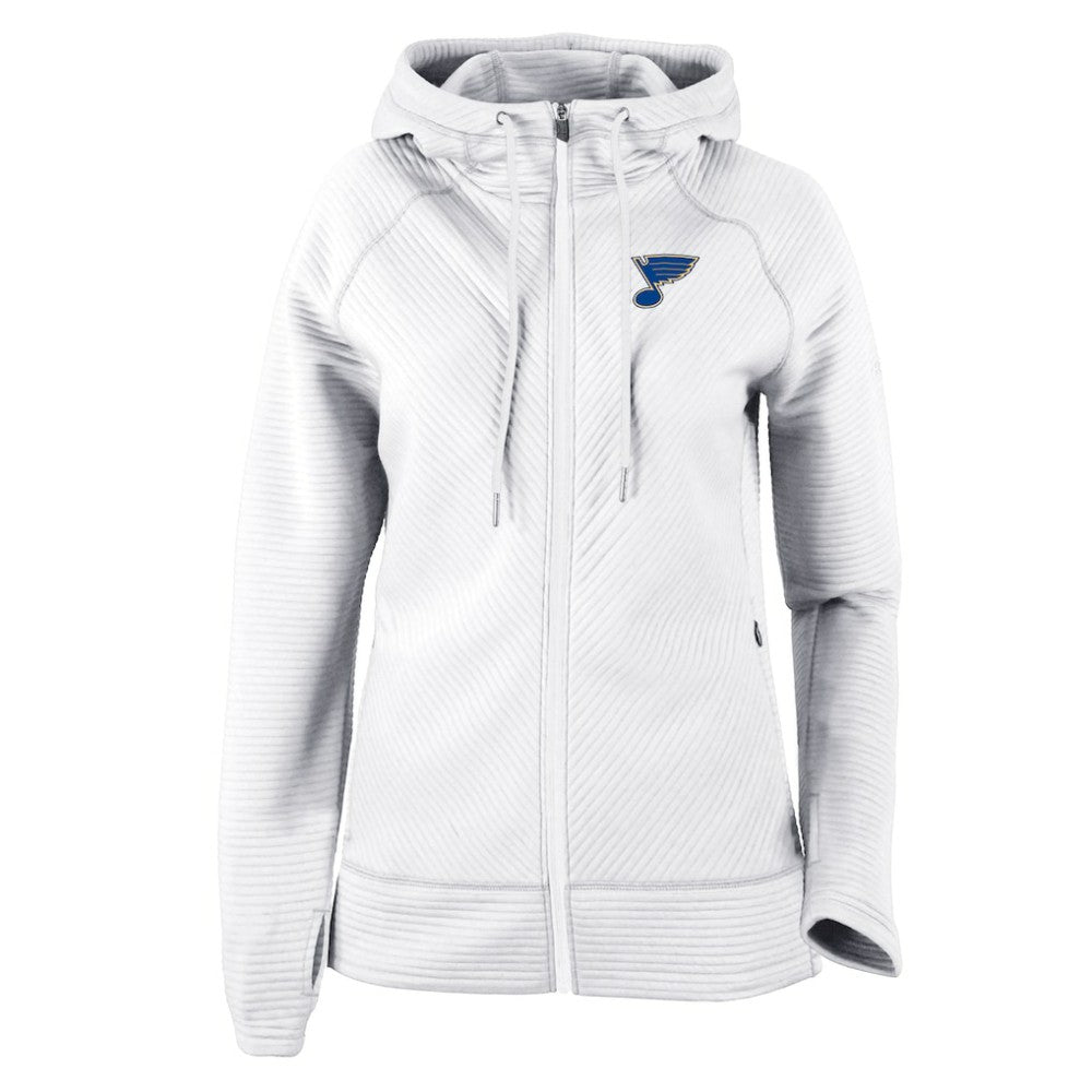 NHL St. Louis Blues Columbia Women's Omni-Wick Pack It Up Full-Zip Jacket - White