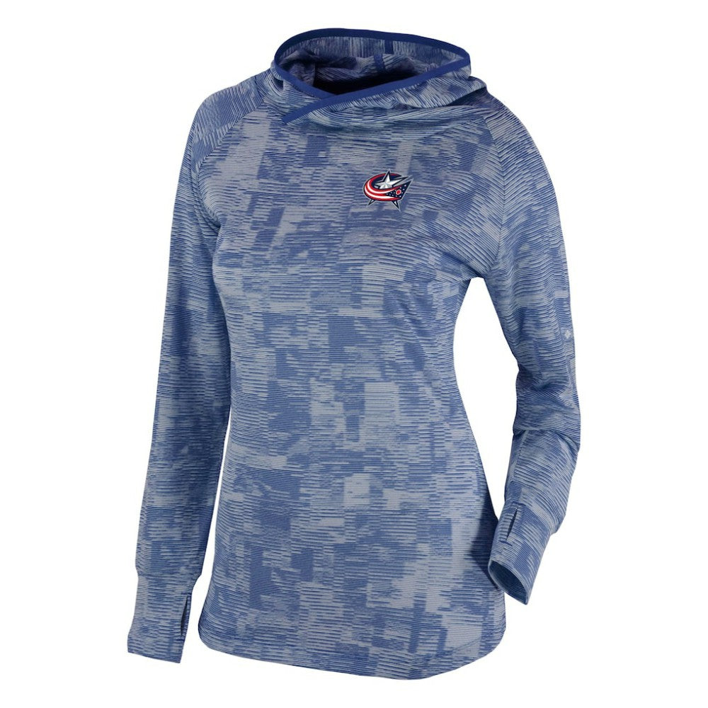 NHL Columbus Blue Jackets Columbia Women's Omni-Wick Sunday Ball Pullover Hoodie - Navy