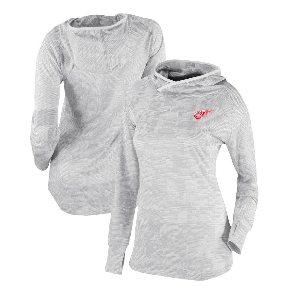 NHL Detroit Red Wings Columbia Women's Omni-Wick Sunday Ball Pullover Hoodie - White