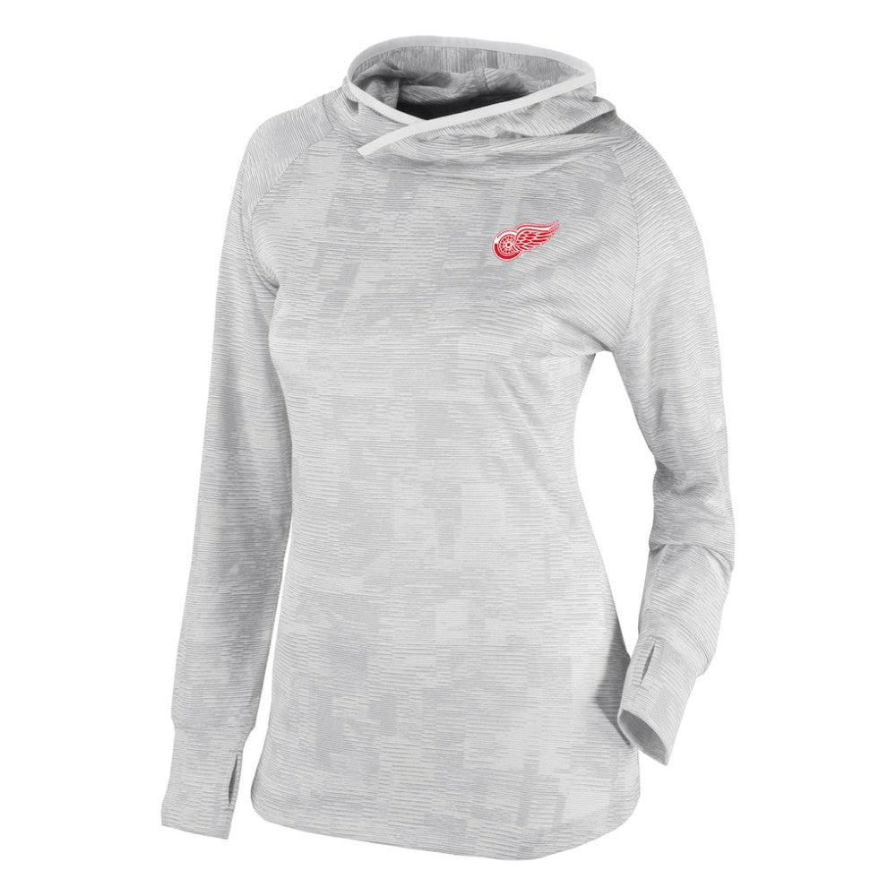 NHL Detroit Red Wings Columbia Women's Omni-Wick Sunday Ball Pullover Hoodie - White