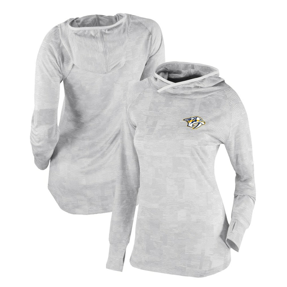 NHL Nashville Predators Columbia Women's Omni-Wick Sunday Ball Pullover Hoodie - White