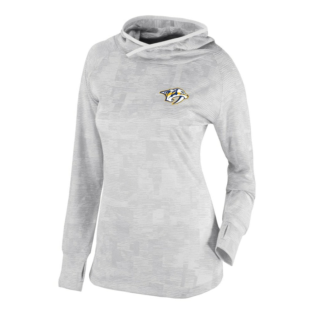 NHL Nashville Predators Columbia Women's Omni-Wick Sunday Ball Pullover Hoodie - White