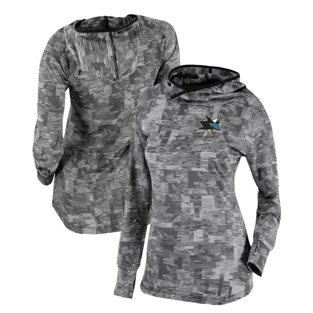 NHL San Jose Sharks Columbia Women's Omni-Wick Sunday Ball Pullover Hoodie - Black