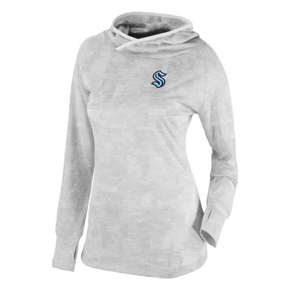 NHL Seattle Kraken Columbia Women's Omni-Wick Sunday Ball Pullover Hoodie - White