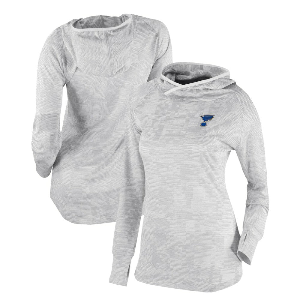 NHL St. Louis Blues Columbia Women's Omni-Wick Sunday Ball Pullover Hoodie - White