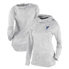 NHL St. Louis Blues Columbia Women's Omni-Wick Sunday Ball Pullover Hoodie - White