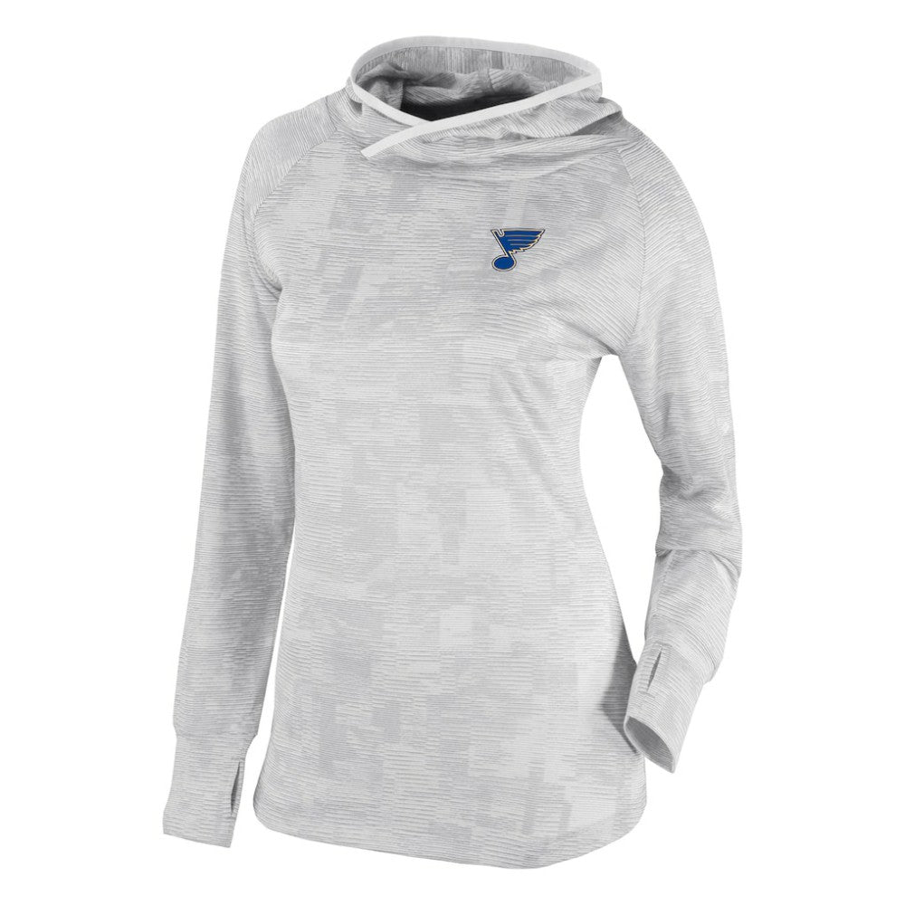 NHL St. Louis Blues Columbia Women's Omni-Wick Sunday Ball Pullover Hoodie - White