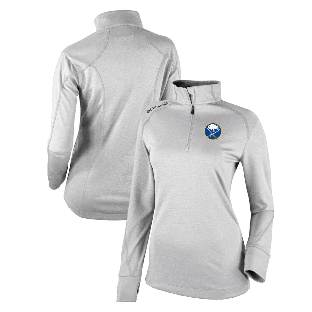 NHL Buffalo Sabres Columbia Women's Omni-Wick Shotgun 2.0 Quarter-Zip Pullover Top - White