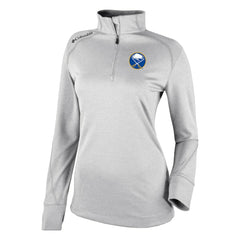 NHL Buffalo Sabres Columbia Women's Omni-Wick Shotgun 2.0 Quarter-Zip Pullover Top - White