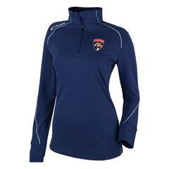 NHL Florida Panthers Columbia Women's Omni-Wick Shotgun 2.0 Quarter-Zip Pullover Top - Navy