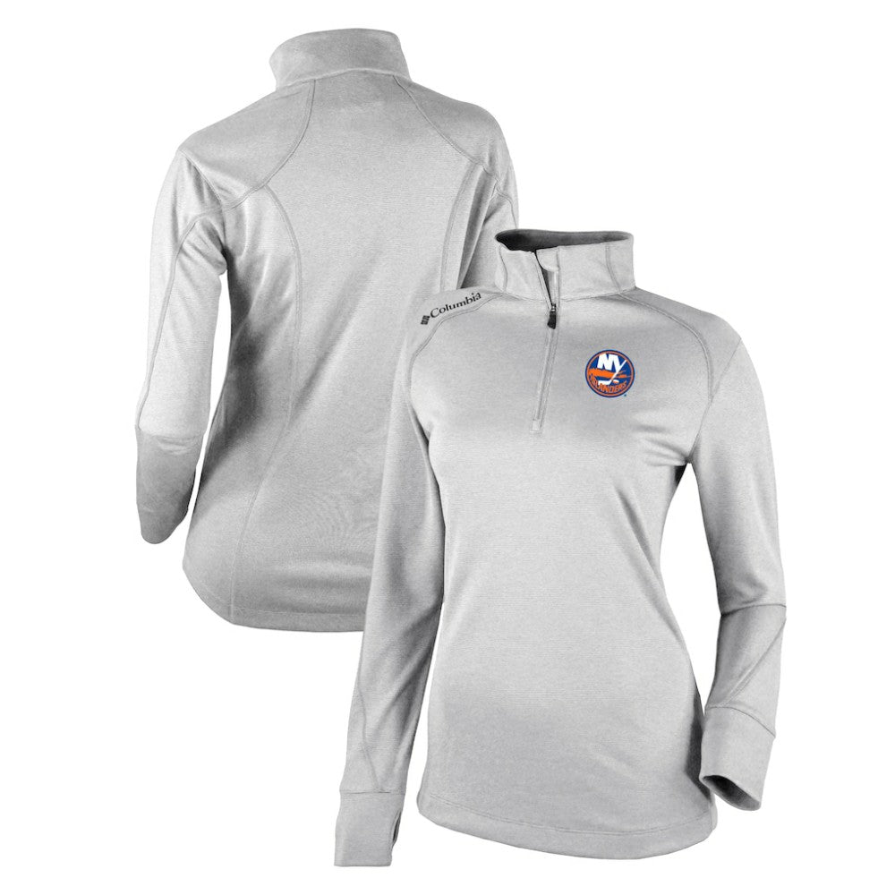 NHL New York Islanders Columbia Women's Omni-Wick Shotgun 2.0 Quarter-Zip Pullover Top - White