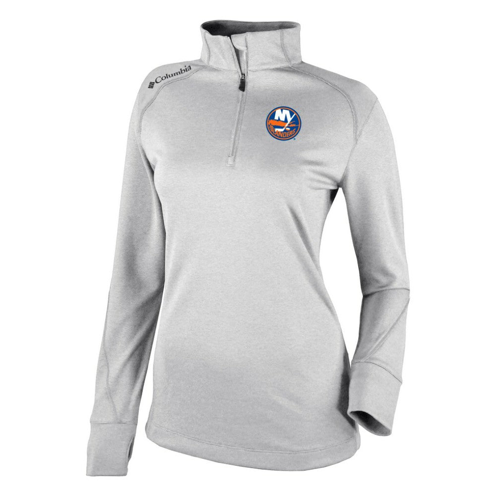 NHL New York Islanders Columbia Women's Omni-Wick Shotgun 2.0 Quarter-Zip Pullover Top - White