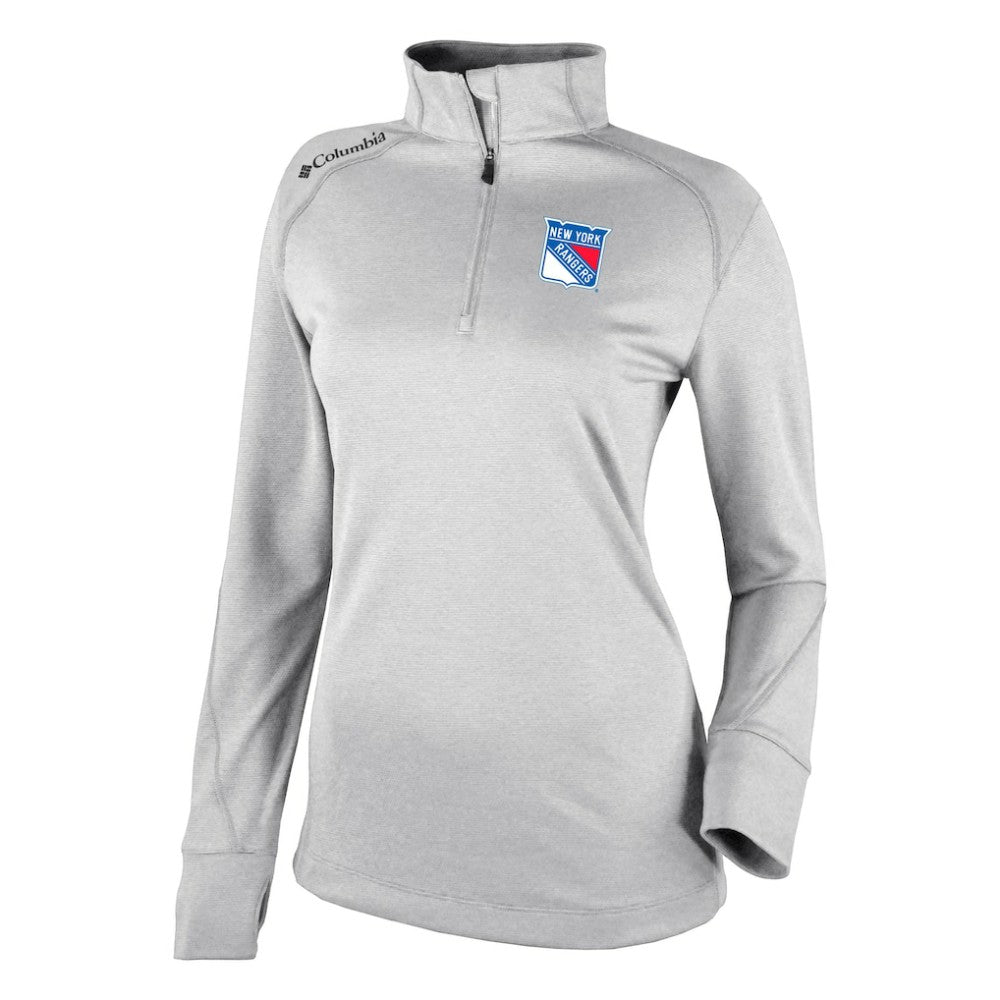 NHL New York Rangers Columbia Women's Omni-Wick Shotgun 2.0 Quarter-Zip Pullover Top - White