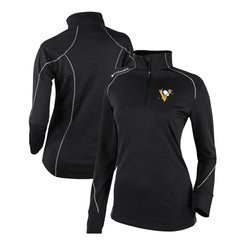 NHL Pittsburgh Penguins Columbia Women's Omni-Wick Shotgun 2.0 Quarter-Zip Pullover Top - Black