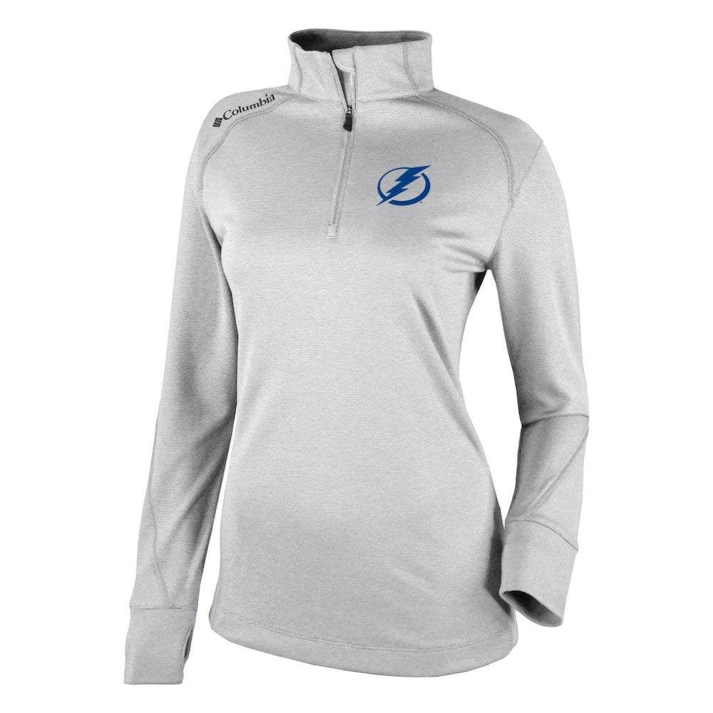 NHL Tampa Bay Lightning Columbia Women's Omni-Wick Shotgun 2.0 Quarter-Zip Pullover Top - White